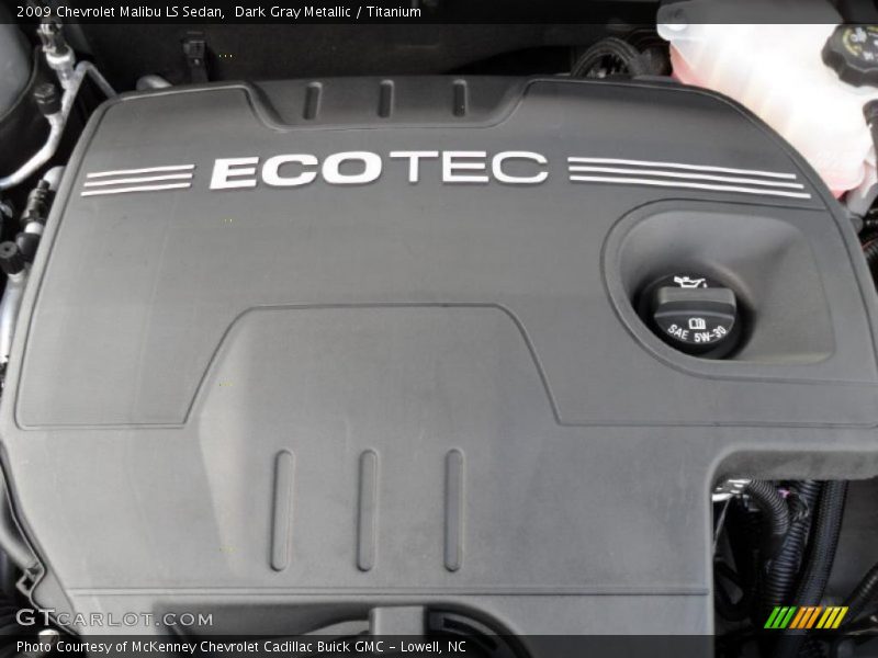 Dark Gray Metallic / Titanium 2009 Chevrolet Malibu LS Sedan
