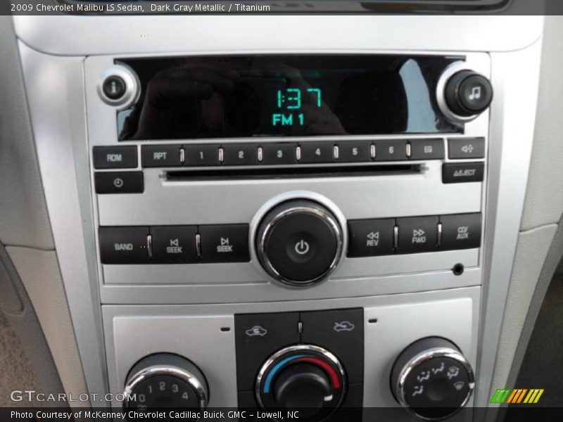 Dark Gray Metallic / Titanium 2009 Chevrolet Malibu LS Sedan