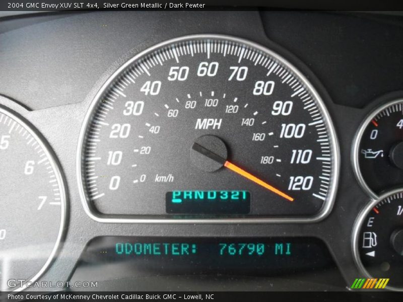 Silver Green Metallic / Dark Pewter 2004 GMC Envoy XUV SLT 4x4
