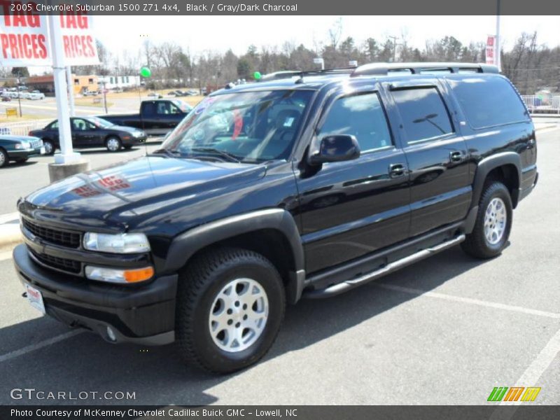 Black / Gray/Dark Charcoal 2005 Chevrolet Suburban 1500 Z71 4x4