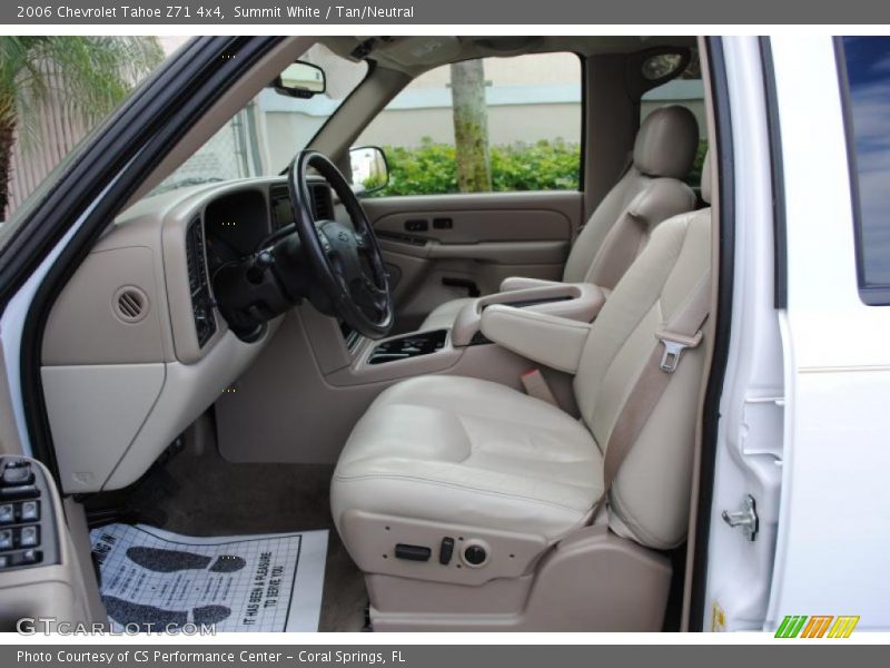 Summit White / Tan/Neutral 2006 Chevrolet Tahoe Z71 4x4