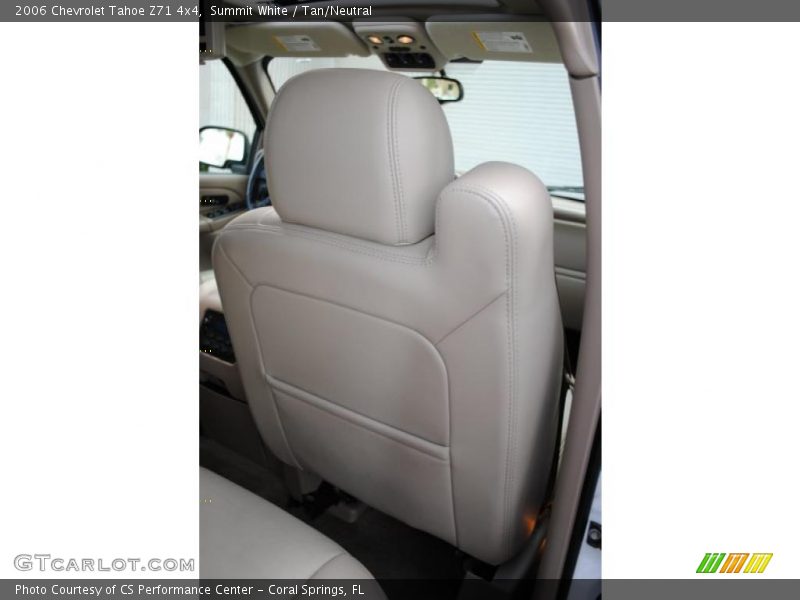 Summit White / Tan/Neutral 2006 Chevrolet Tahoe Z71 4x4