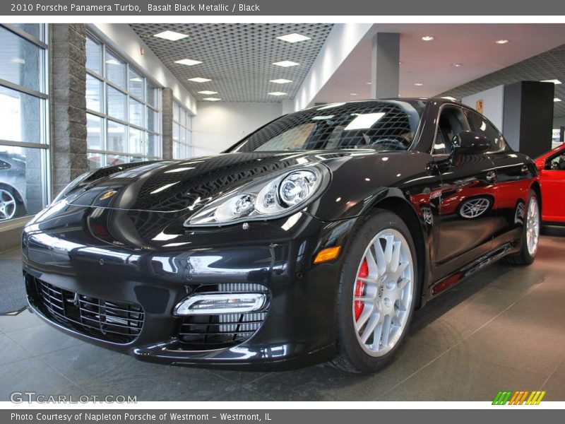 Basalt Black Metallic / Black 2010 Porsche Panamera Turbo