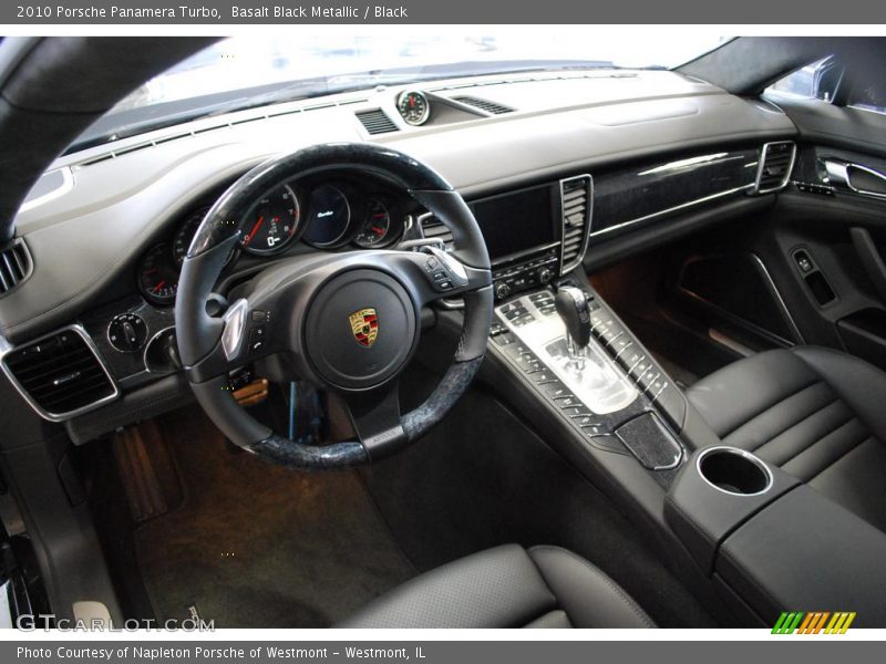 Basalt Black Metallic / Black 2010 Porsche Panamera Turbo