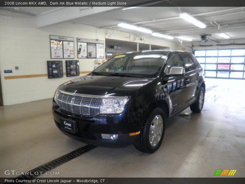 Dark Ink Blue Metallic / Medium Light Stone 2008 Lincoln MKX AWD
