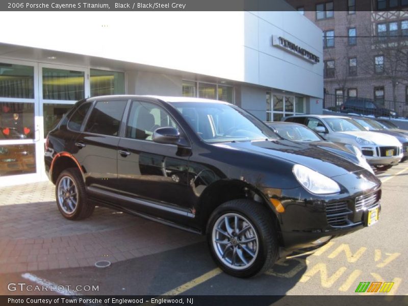 Black / Black/Steel Grey 2006 Porsche Cayenne S Titanium