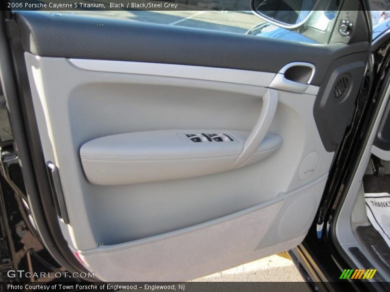 Black / Black/Steel Grey 2006 Porsche Cayenne S Titanium