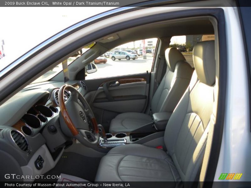 White Opal / Dark Titanium/Titanium 2009 Buick Enclave CXL
