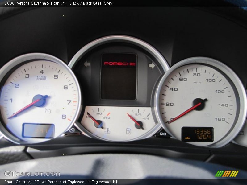 Black / Black/Steel Grey 2006 Porsche Cayenne S Titanium