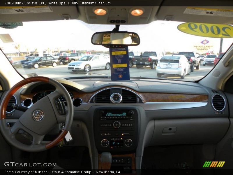 White Opal / Dark Titanium/Titanium 2009 Buick Enclave CXL