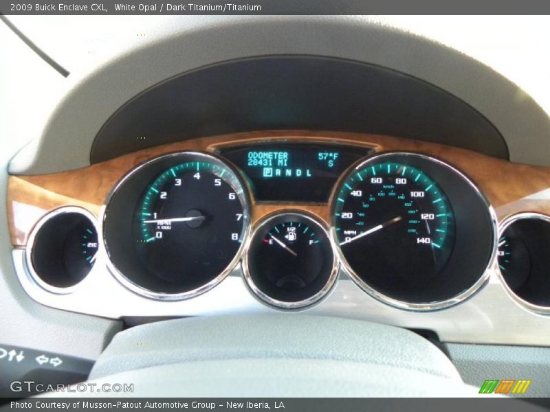 White Opal / Dark Titanium/Titanium 2009 Buick Enclave CXL