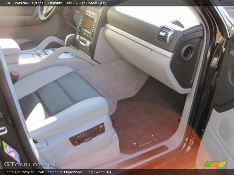 Black / Black/Steel Grey 2006 Porsche Cayenne S Titanium