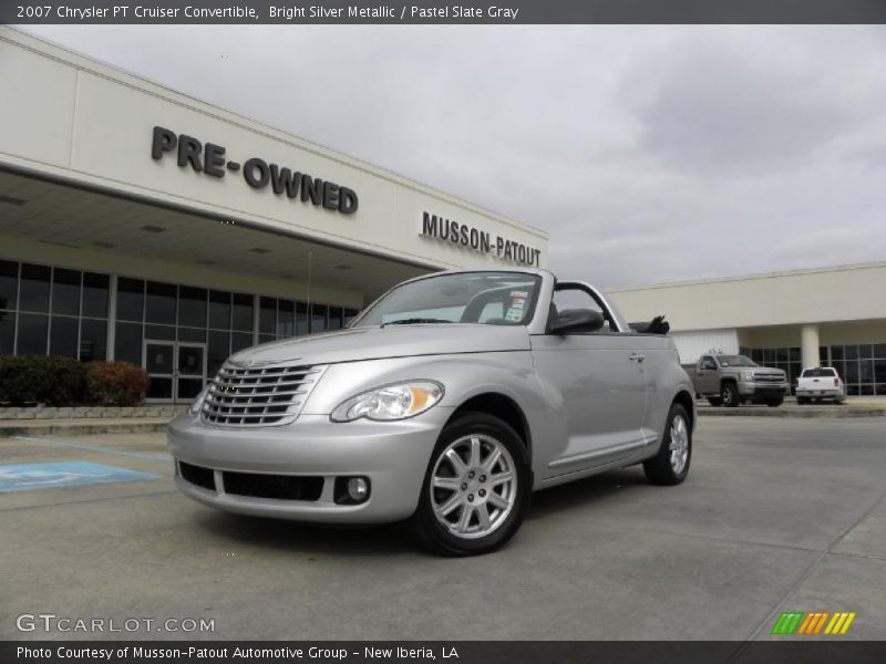 Bright Silver Metallic / Pastel Slate Gray 2007 Chrysler PT Cruiser Convertible