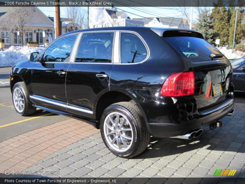 Black / Black/Steel Grey 2006 Porsche Cayenne S Titanium