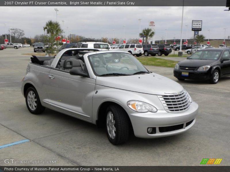 Bright Silver Metallic / Pastel Slate Gray 2007 Chrysler PT Cruiser Convertible
