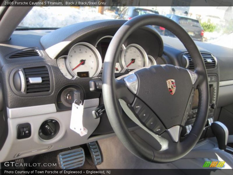 Black / Black/Steel Grey 2006 Porsche Cayenne S Titanium