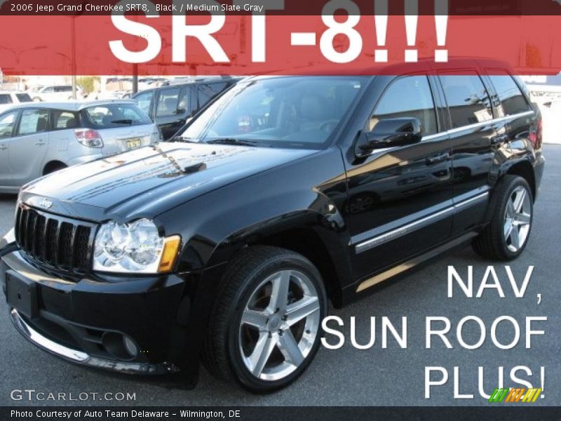 Black / Medium Slate Gray 2006 Jeep Grand Cherokee SRT8