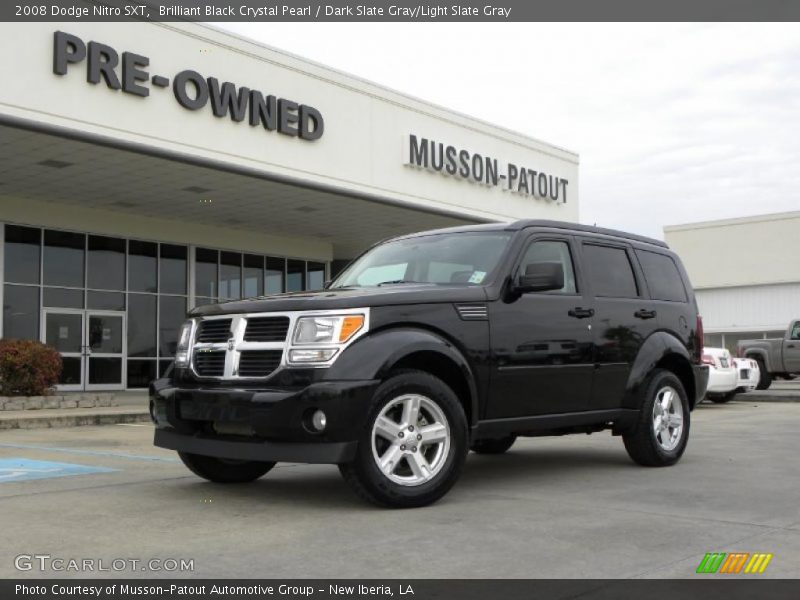 Brilliant Black Crystal Pearl / Dark Slate Gray/Light Slate Gray 2008 Dodge Nitro SXT