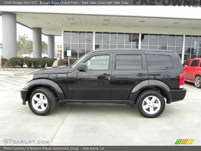 Brilliant Black Crystal Pearl / Dark Slate Gray/Light Slate Gray 2008 Dodge Nitro SXT