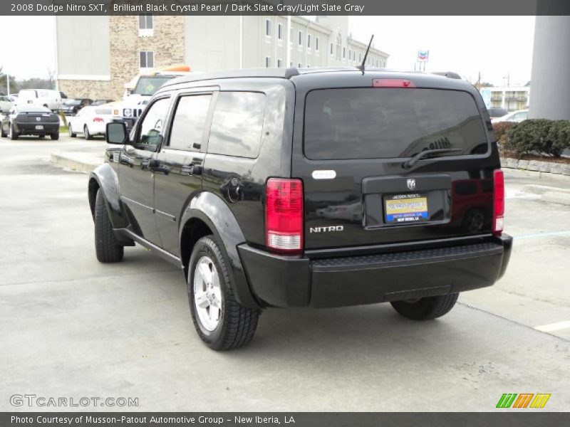 Brilliant Black Crystal Pearl / Dark Slate Gray/Light Slate Gray 2008 Dodge Nitro SXT