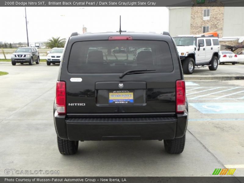 Brilliant Black Crystal Pearl / Dark Slate Gray/Light Slate Gray 2008 Dodge Nitro SXT
