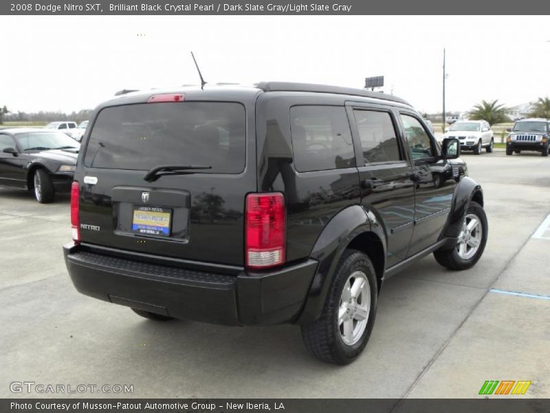 Brilliant Black Crystal Pearl / Dark Slate Gray/Light Slate Gray 2008 Dodge Nitro SXT