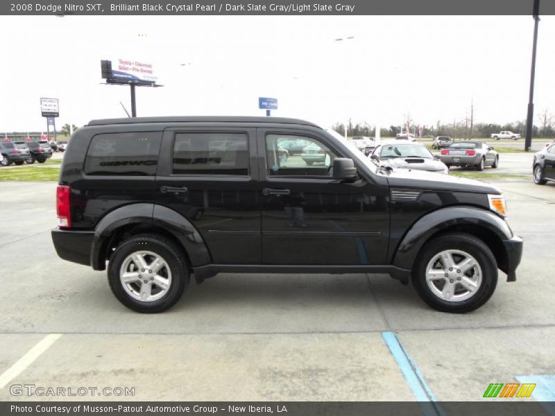 Brilliant Black Crystal Pearl / Dark Slate Gray/Light Slate Gray 2008 Dodge Nitro SXT