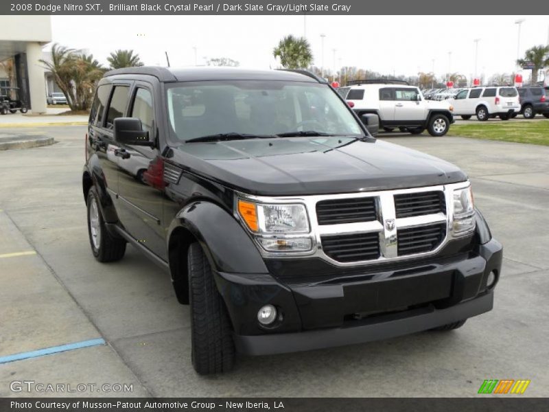 Brilliant Black Crystal Pearl / Dark Slate Gray/Light Slate Gray 2008 Dodge Nitro SXT
