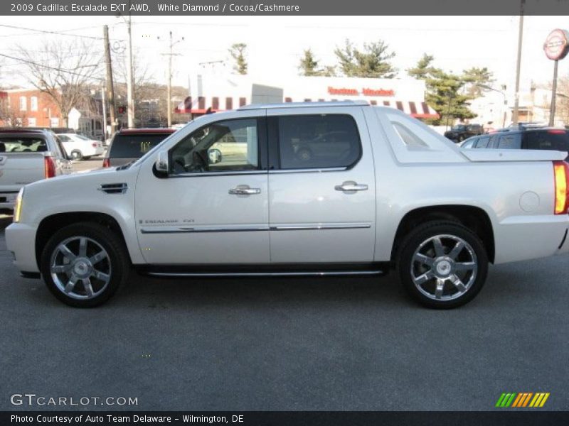 White Diamond / Cocoa/Cashmere 2009 Cadillac Escalade EXT AWD
