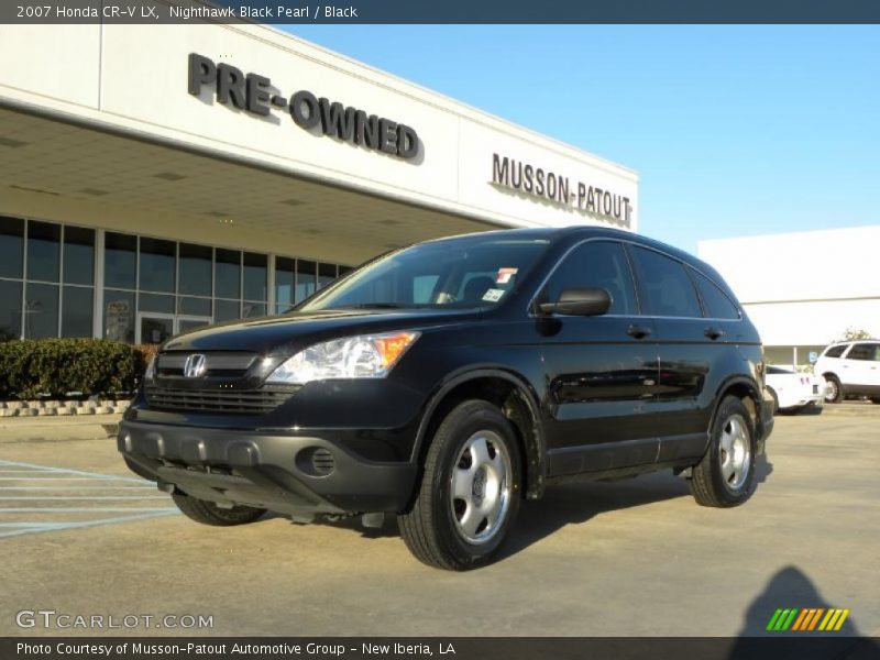 Nighthawk Black Pearl / Black 2007 Honda CR-V LX