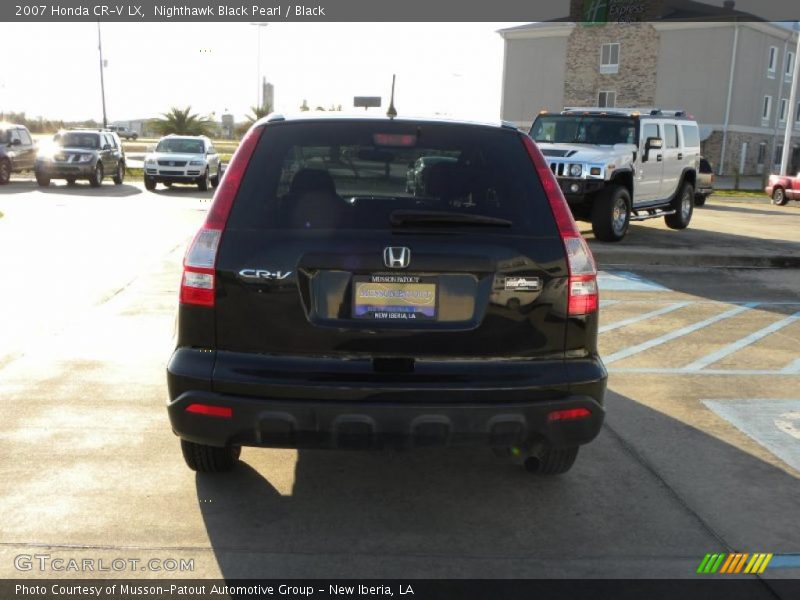 Nighthawk Black Pearl / Black 2007 Honda CR-V LX
