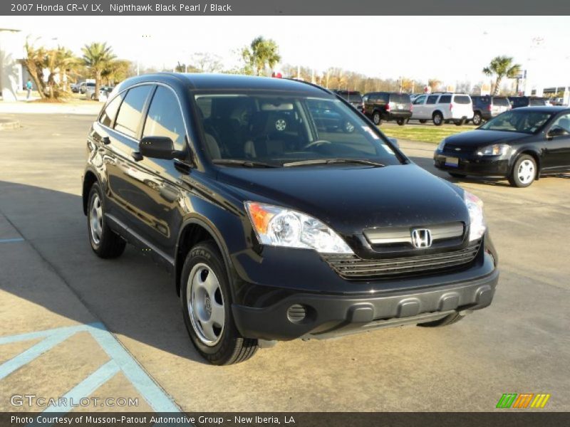 Nighthawk Black Pearl / Black 2007 Honda CR-V LX