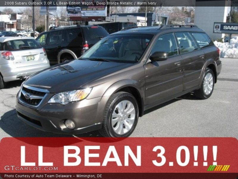 Deep Bronze Metallic / Warm Ivory 2008 Subaru Outback 3.0R L.L.Bean Edition Wagon
