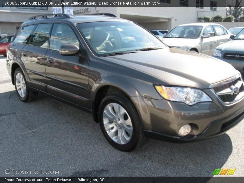 Deep Bronze Metallic / Warm Ivory 2008 Subaru Outback 3.0R L.L.Bean Edition Wagon