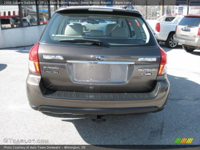 Deep Bronze Metallic / Warm Ivory 2008 Subaru Outback 3.0R L.L.Bean Edition Wagon