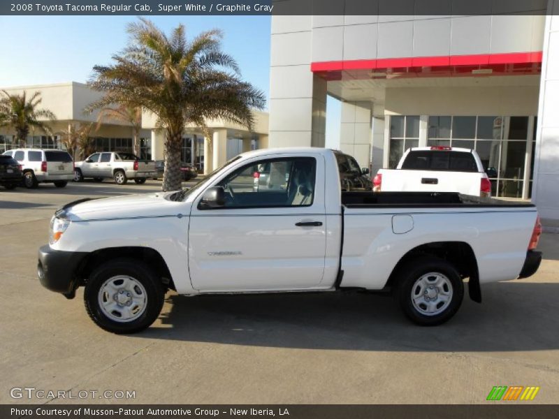 Super White / Graphite Gray 2008 Toyota Tacoma Regular Cab