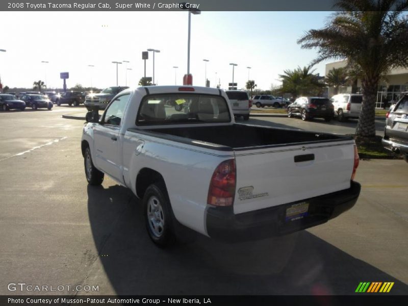 Super White / Graphite Gray 2008 Toyota Tacoma Regular Cab