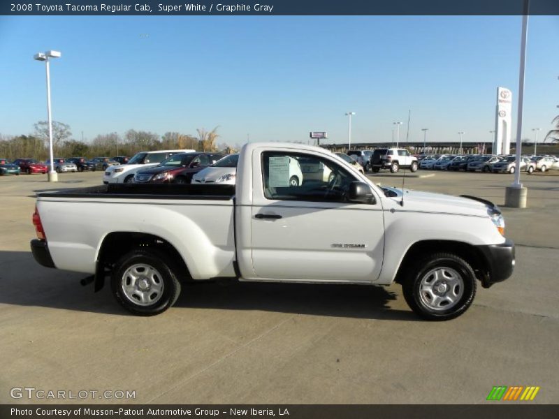 Super White / Graphite Gray 2008 Toyota Tacoma Regular Cab