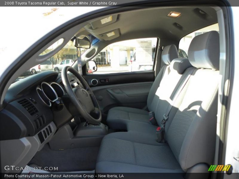 Super White / Graphite Gray 2008 Toyota Tacoma Regular Cab