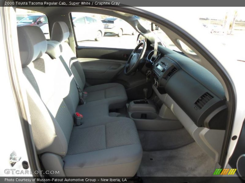 Super White / Graphite Gray 2008 Toyota Tacoma Regular Cab