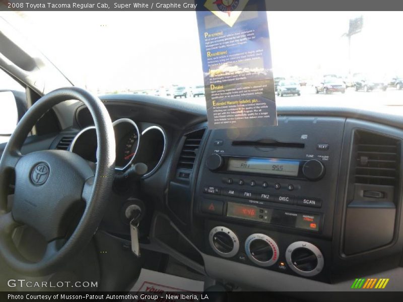 Super White / Graphite Gray 2008 Toyota Tacoma Regular Cab