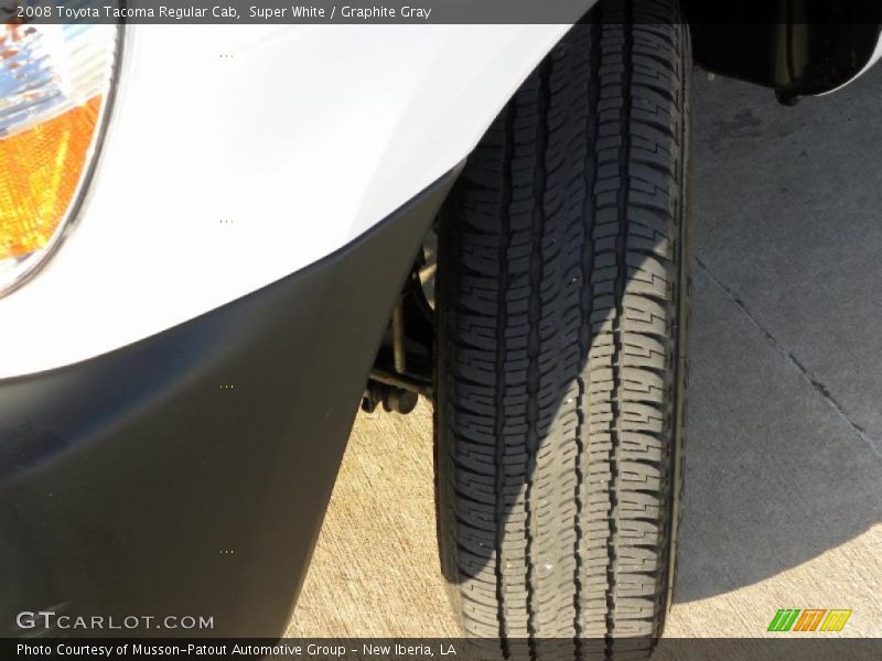 Super White / Graphite Gray 2008 Toyota Tacoma Regular Cab