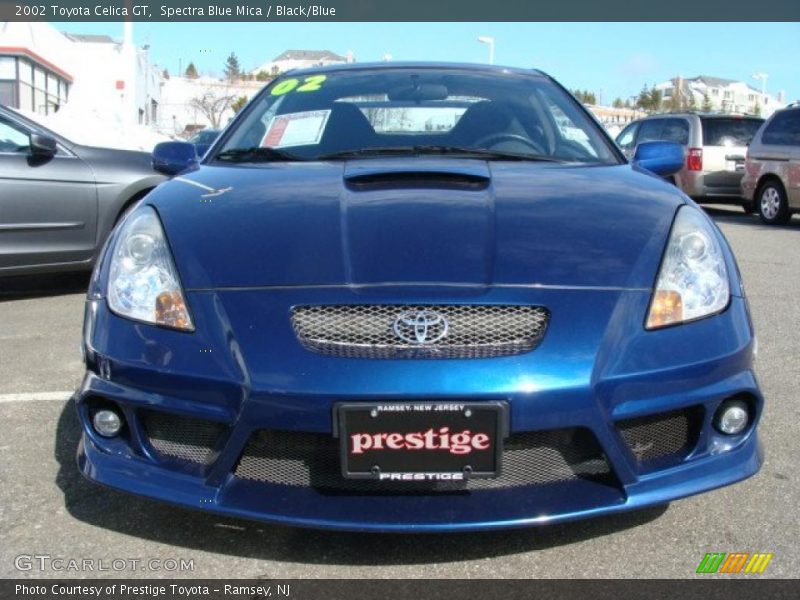 Spectra Blue Mica / Black/Blue 2002 Toyota Celica GT
