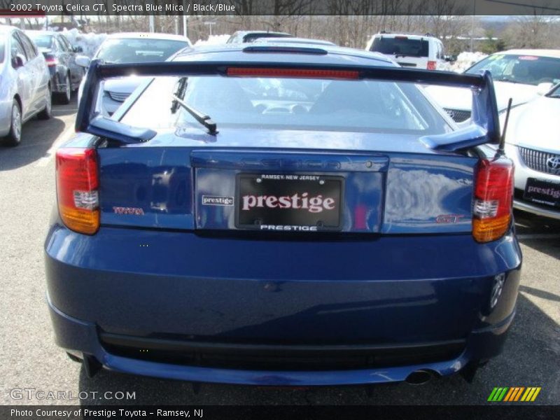 Spectra Blue Mica / Black/Blue 2002 Toyota Celica GT