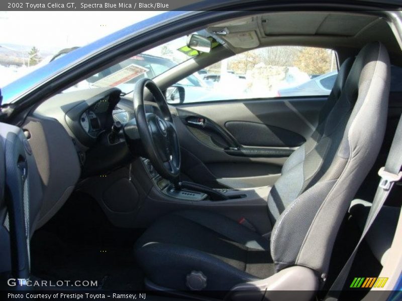 Spectra Blue Mica / Black/Blue 2002 Toyota Celica GT