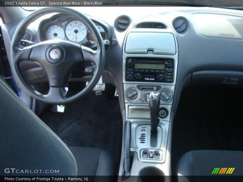 Spectra Blue Mica / Black/Blue 2002 Toyota Celica GT