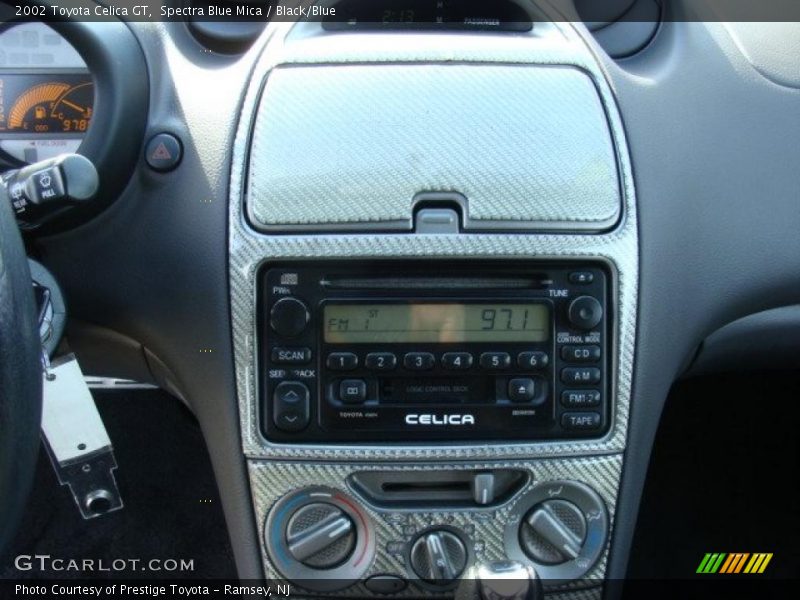 Spectra Blue Mica / Black/Blue 2002 Toyota Celica GT