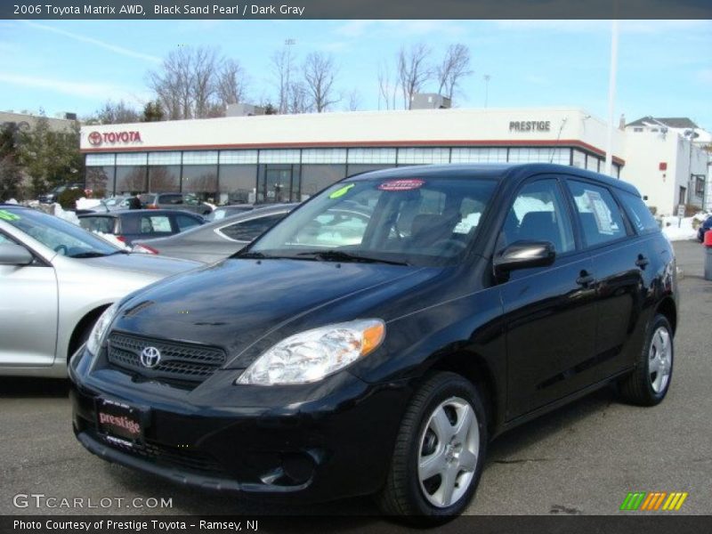 Black Sand Pearl / Dark Gray 2006 Toyota Matrix AWD