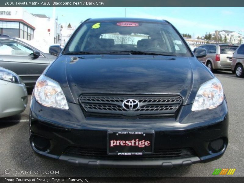 Black Sand Pearl / Dark Gray 2006 Toyota Matrix AWD