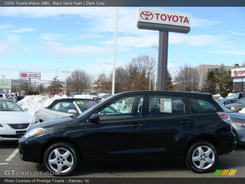 Black Sand Pearl / Dark Gray 2006 Toyota Matrix AWD